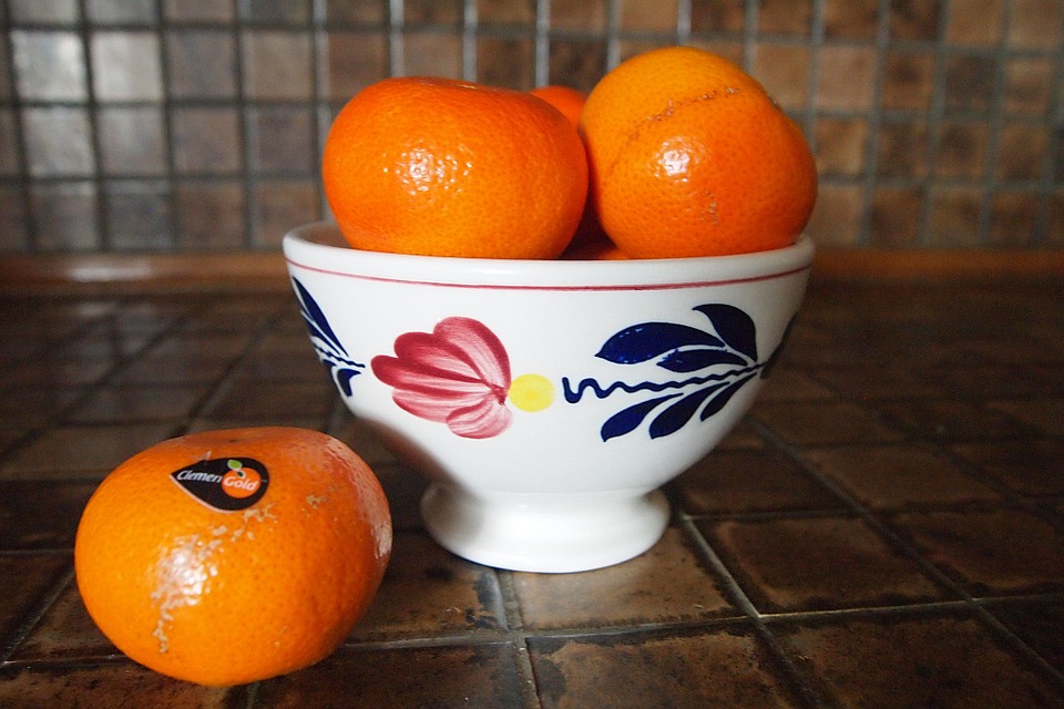 mandarin, dish, fruit