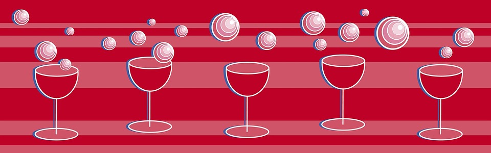 wine, red, bubbles