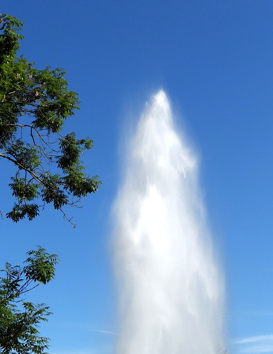 fountain, bad wilhelmshöhe, water jet