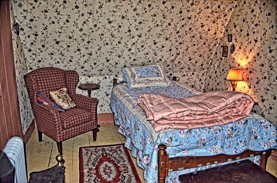 bedroom, sleeping, old