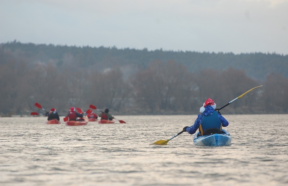 kayak, river, sport