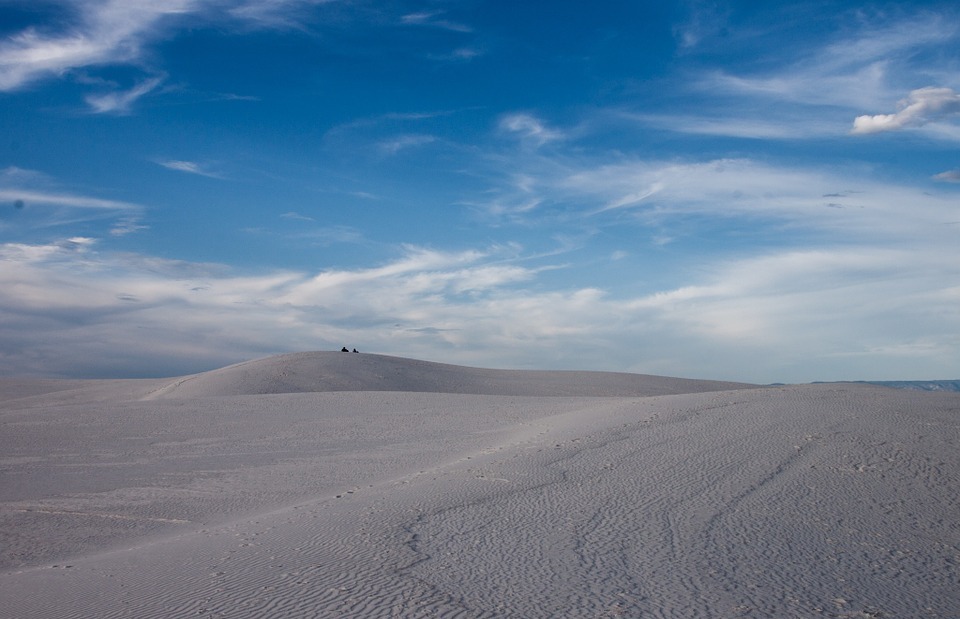 desert, sky, sand