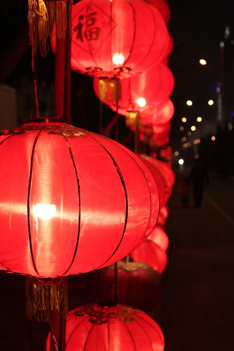 new year, red lantern, new year's day