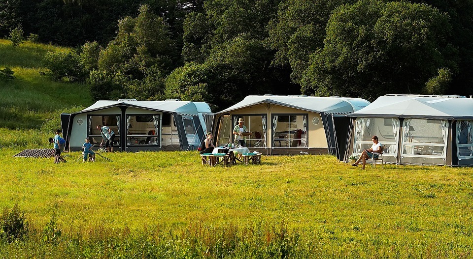 camping, outdoor, caravan