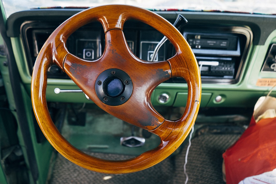 steering wheel, car, interior