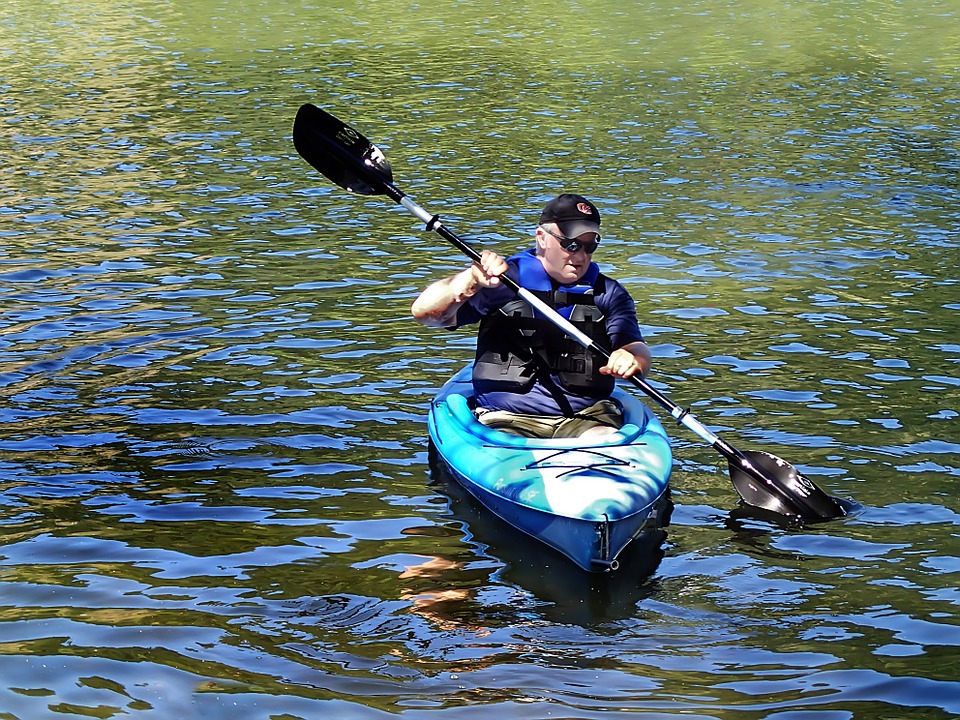 kayak, paddling, water