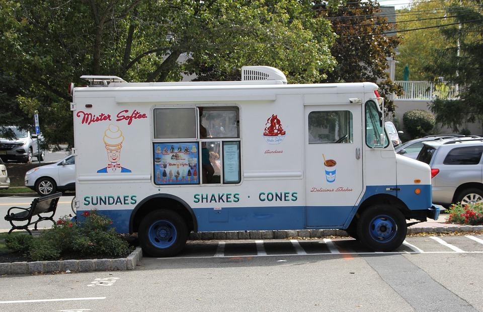 food truck, ice-cream, dessert