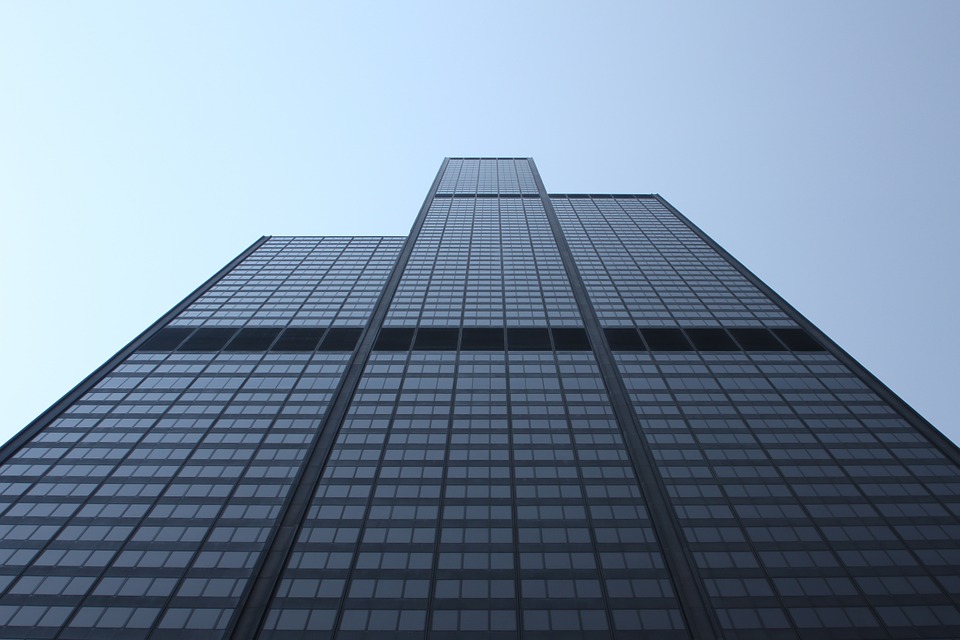building, perspective, skyscraper