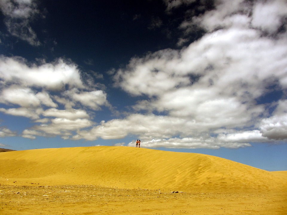 desert, sand, sky