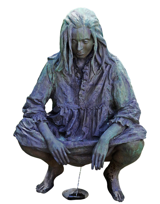 fountain, statue, figure
