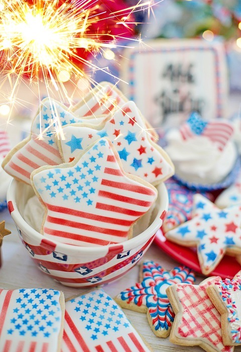 cookies, fourth of july, independence day