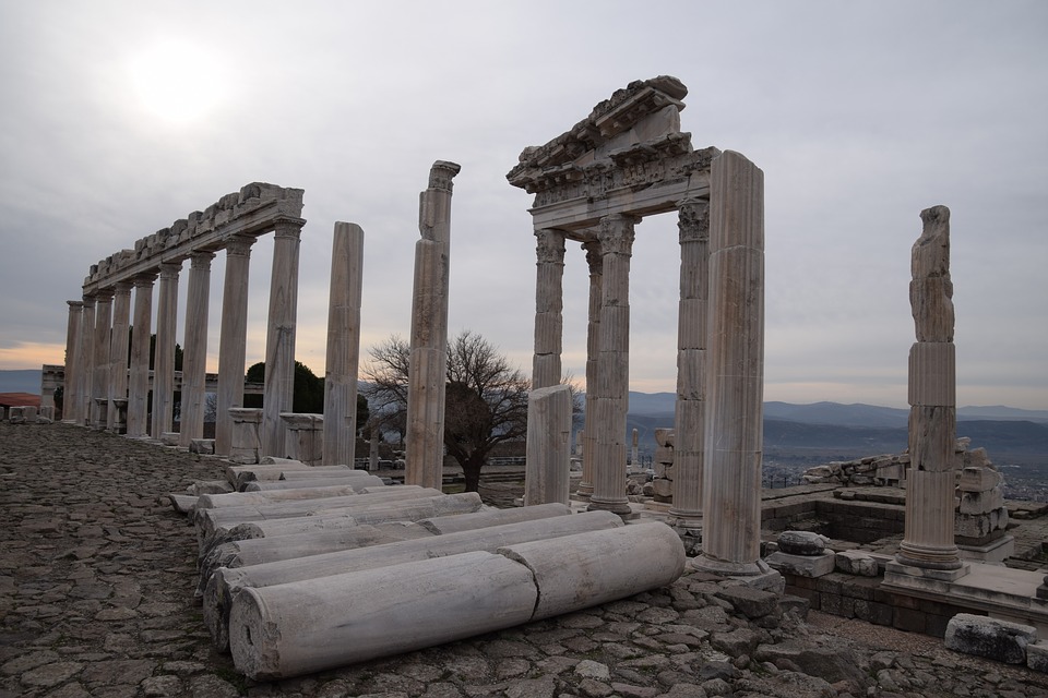 ruin, pergamon, architecture