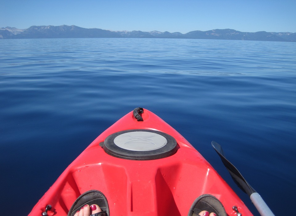 lake tahoe, california, kayak