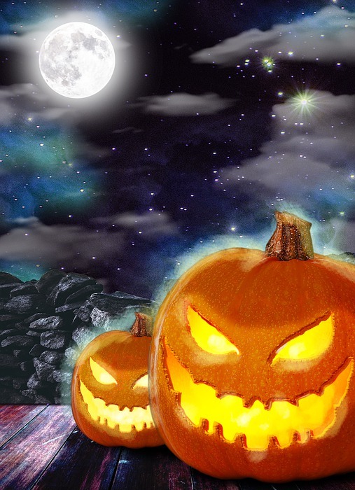 halloween, pumpkins, evil