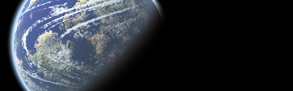 earth, globe, banner