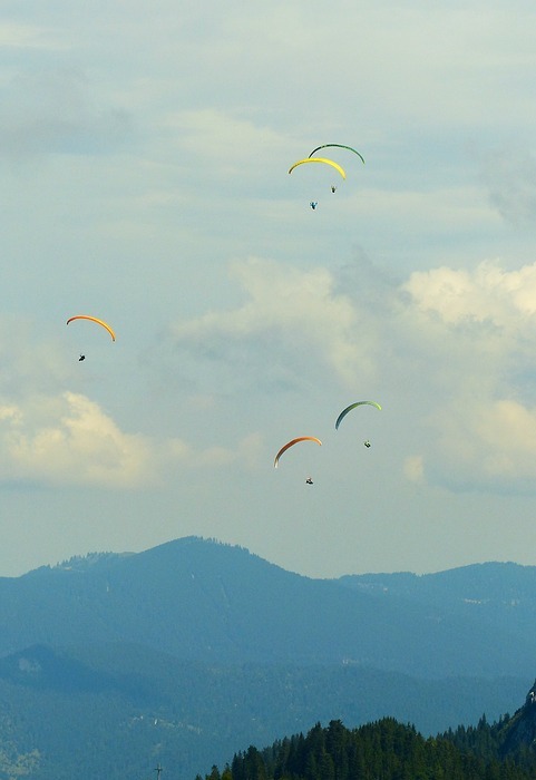 paraglider, thermal, paragliding
