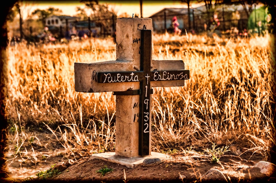 cemetery, cross, grave