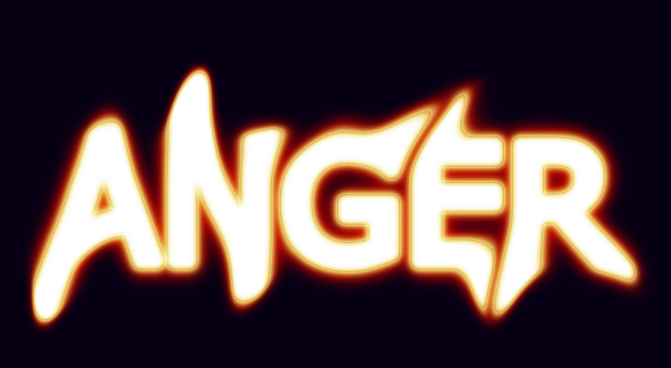 anger, angry, word-art