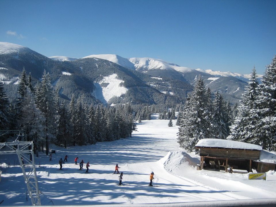 skiing, winter, snow