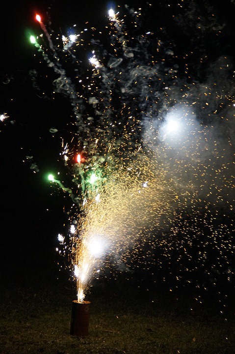 fireworks, new year\'s eve, festival