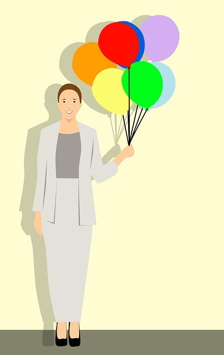 business, colorful, woman