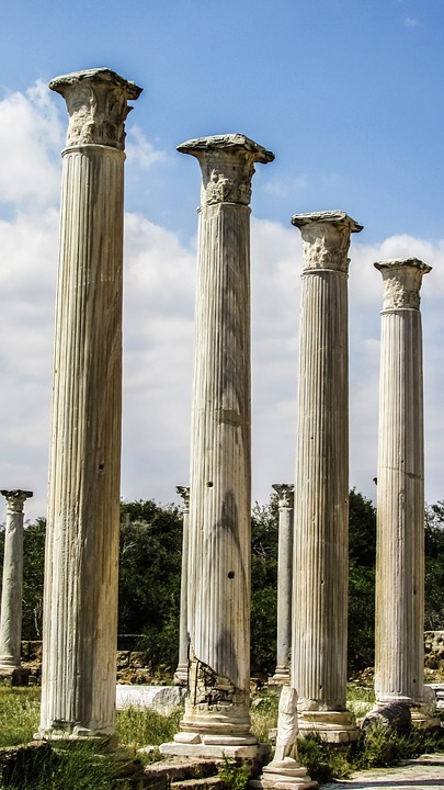 cyprus, salamis, pillar