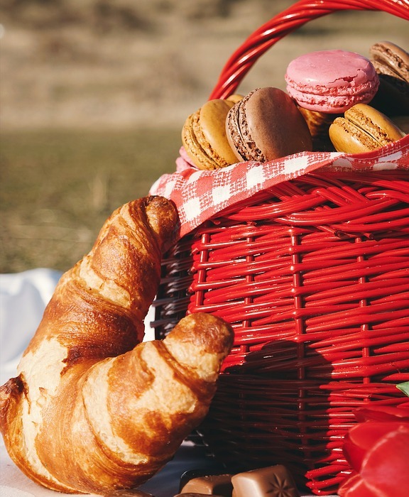 picnic, food, bread