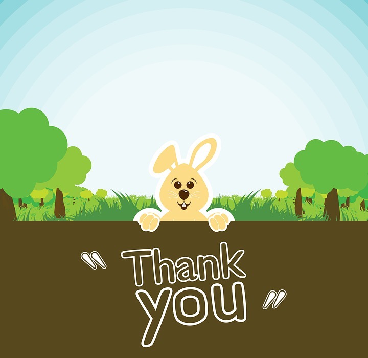 dwarf bunny, thank you very much, grateful