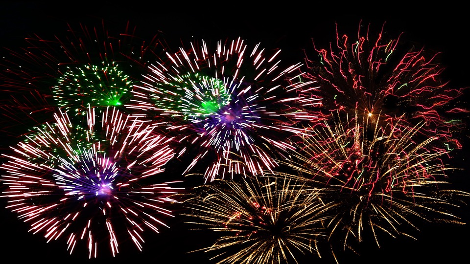 fireworks, new year's eve, annual financial statements