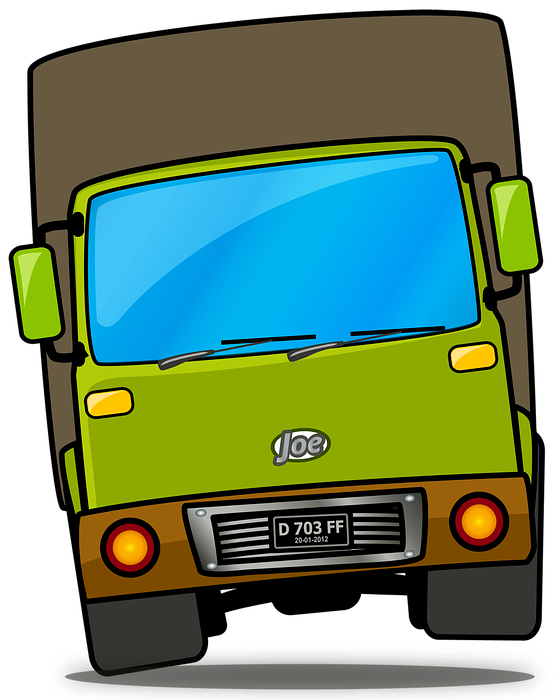 truck, vehicle, cartoon
