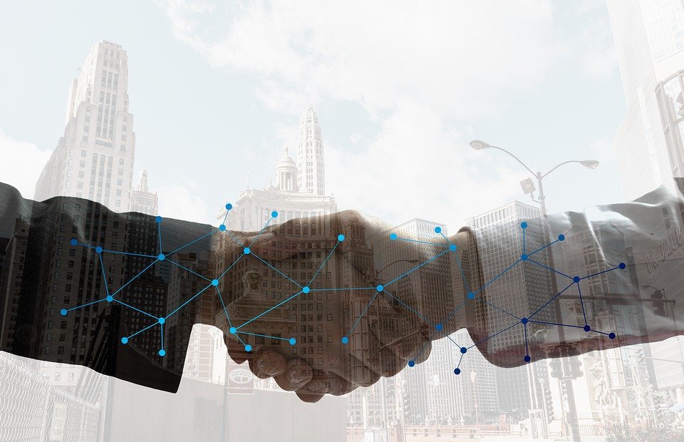 handshake, business deal, digitization