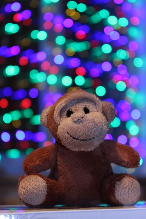 new year's eve, toy, monkey
