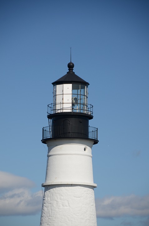 lighthouse, maine, light