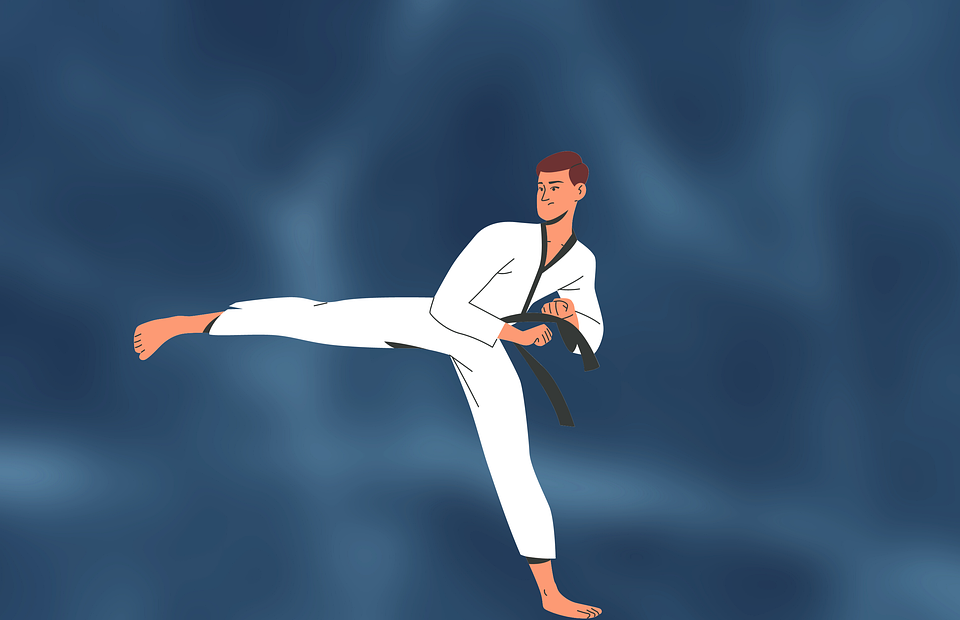 karate, athlete, man