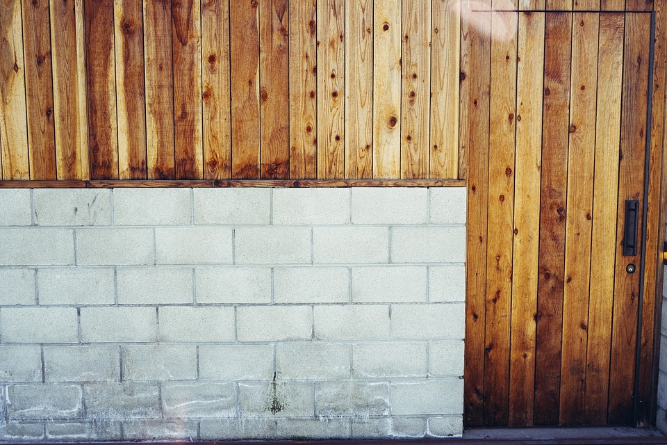wall, wooden, door