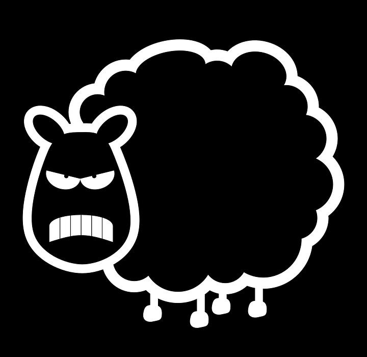 sheep, angry, evil