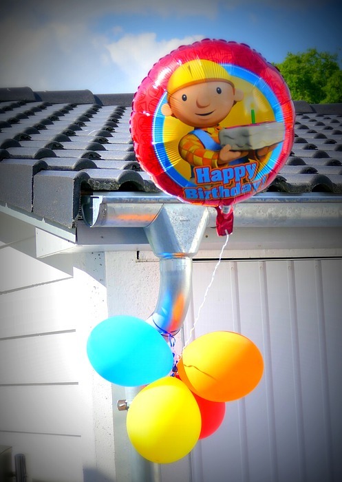 birthday, balloon, colorful