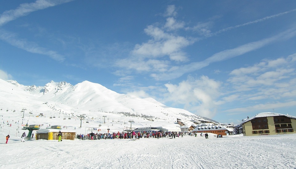 skiing, ski, ski area
