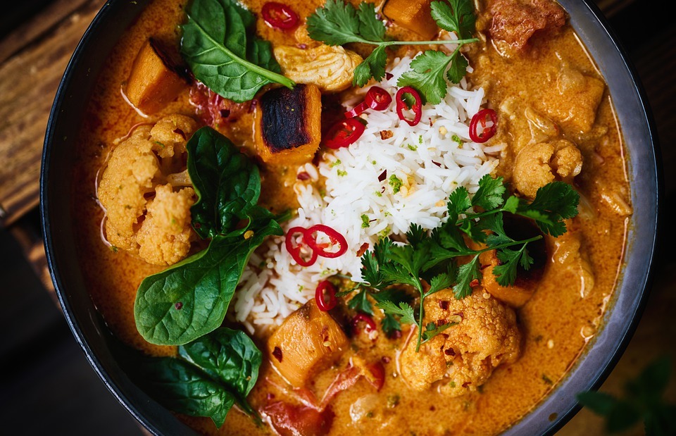 curry, food, dish