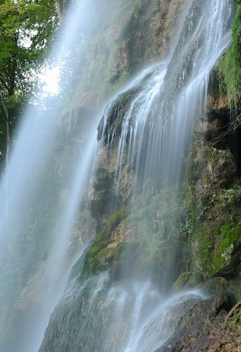 waterfall, urach waterfall, long exposure