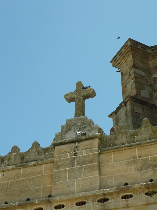 cruz, stone, gothic