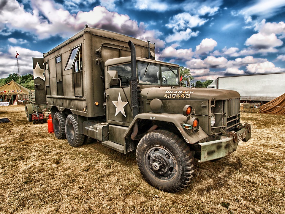 truck, army, vehicle