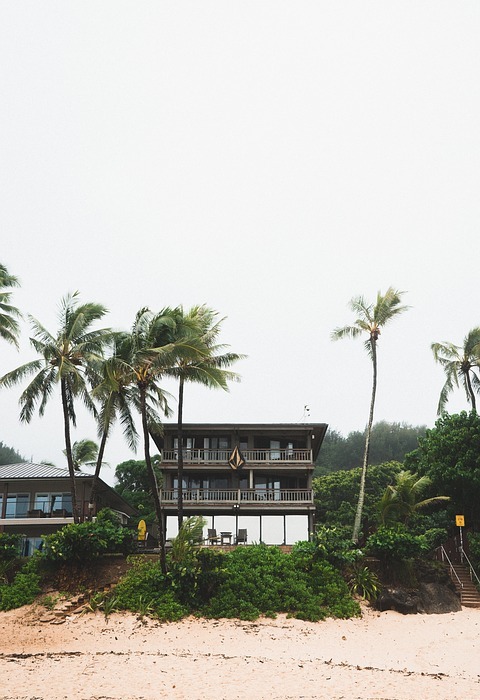 beach house, tropical, seaside