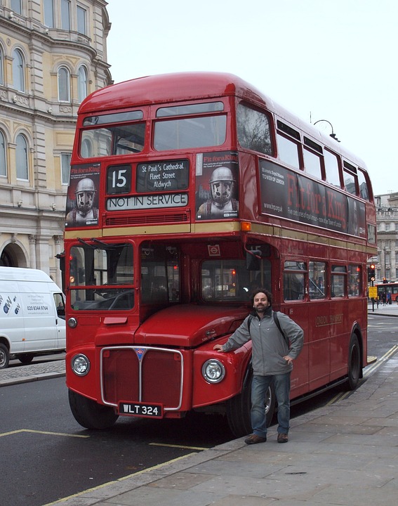 bus, london, double decker bus