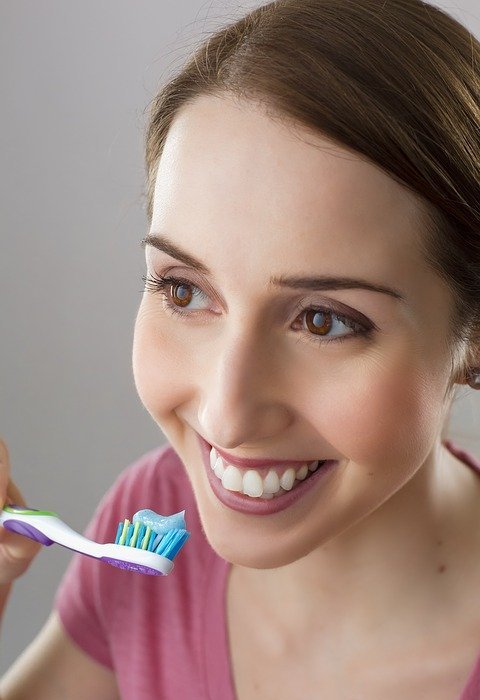 woman, dentist, toothbrush
