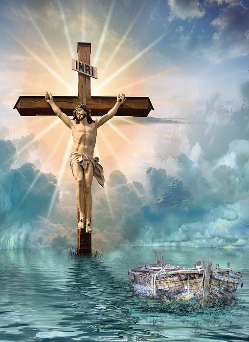 christian cross, crucifixion, resurrection