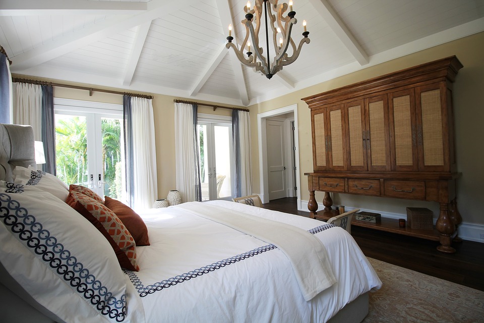 bedroom, design, elegance