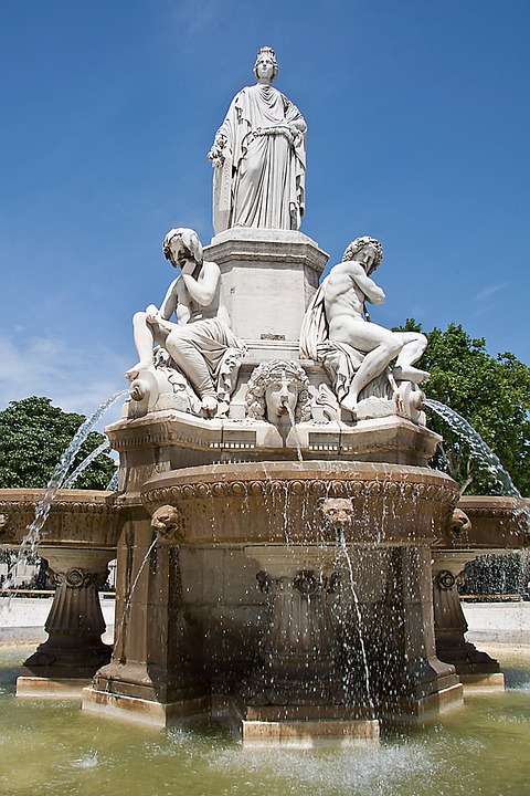 fountain, mythology, france