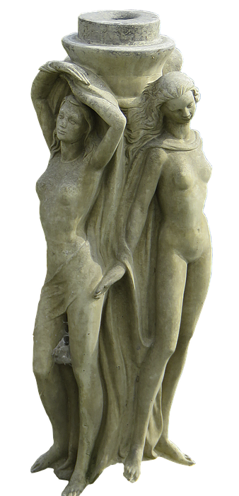 figures, fountain figures, female