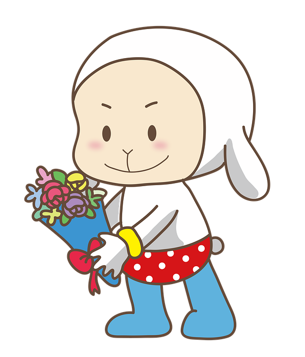 valentine's day, bunny, flowers